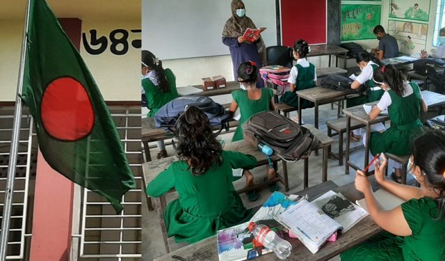 আবারও ক্লাসের ঘন্টা বেজেছে শিক্ষা প্রতিষ্ঠানে