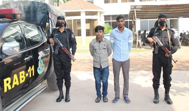 র‌্যাব-১১’র অভিযানে নিরব হত্যা মামলার ২ আসামী গ্রেফতার