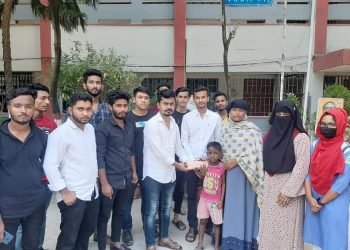 অয়ন ওসমানের পক্ষে অগ্নিদদ্ধ শিশুকে চিকিৎসা সেবায় আর্থিক অনুদান প্রদান