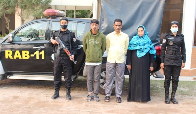 বন্দরে স্বামী স্ত্রী সহ ৩ মাদক ব্যবসায়ী গ্রেফতার