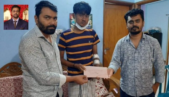 কিডনী রোগে আক্রান্ত রোগীর চিকিৎসার আর্থিক সহায়তায় অয়ন ওসমানের অনুদান