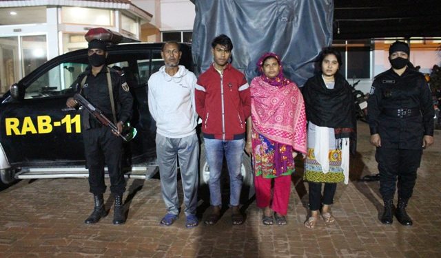 রুপগঞ্জে হত্যা মামলার ৪ আসামী গ্রেফতার