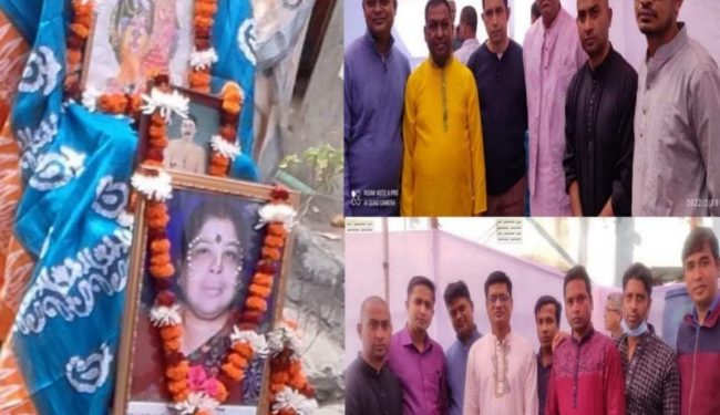 সাংবাদিক জনি গোপের মায়ের শ্রাদ্ধের অনুষ্ঠান সম্পন্ন