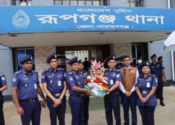 রূপগঞ্জ থানার বিভিন্ন স্থাপনার শুভ উদ্বোধন করেন ডিআইজি