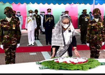 জাতির পিতার সমাধিতে শ্রদ্ধা নিবেদন করেছেন প্রধানমন্ত্রী