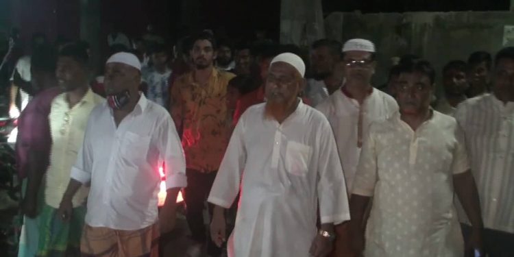 সংঘর্ষে নিহত শাওন ‍যুবকর্মী দাবি করে বক্তাবলী আওয়ামীলীগের বিক্ষোভ