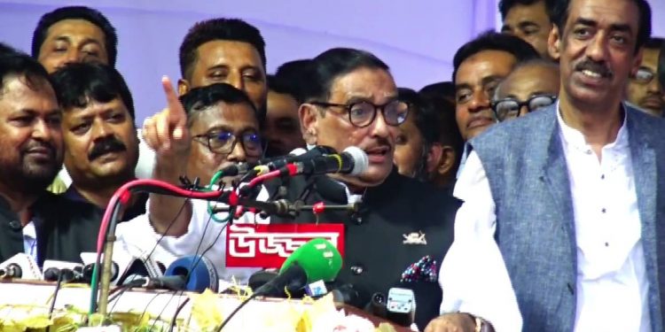 রাজপথে বিএনপিকে মোকাবেলা করা হবে -ওবায়দুল কাদের