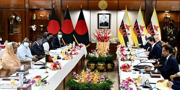 বাংলাদেশ ও ব্রুনাই দ্বিপাক্ষিক বৈঠক শুরু