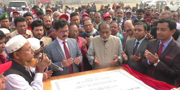 সাভার স্মৃতিসৌধের আদলে নির্মাণ হচ্ছে “নারায়ণগঞ্জ স্মৃতিসৌধ”