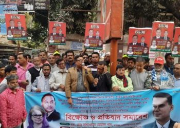গ্রেপ্তার ও হত্যার প্রতিবাদে মহানগর বিএনপির বিক্ষোভ