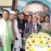স্বদেশ প্রত্যাবর্তন দিবসে বঙ্গবন্ধুর প্রতিকৃতিতে না’গঞ্জ আ’লীগের শ্রদ্ধা