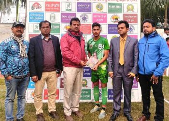 শেখ ফজলুল হক মনি স্মৃতি টুর্নামেন্টে কোয়াটার ফাইনালে জয়ী হলো গোগনগর একাডেমী