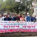 মৌমিতা বাসসহ সকল অবৈধ স্ট্যান্ড উচ্ছেদ সহ ৫ দফা দাবিতে আমরা নারায়ণগঞ্জবাসী’র মানববন্ধন