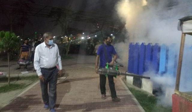 নাসিক ১৫ নং ওয়ার্ডে মশক নিধনে সমন্বিত কর্মসূচী