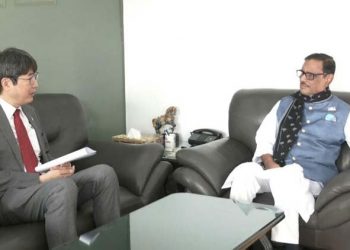 ওবায়দুল কাদের সাথে জাপানের রাষ্ট্রদূতের সৌজন্য সাক্ষাৎ