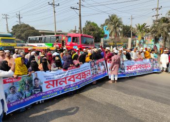 দুই ভাইকে হত্যার প্রতিবাদে মহাসড়ক অবরোধ, দীর্ঘ যানজট