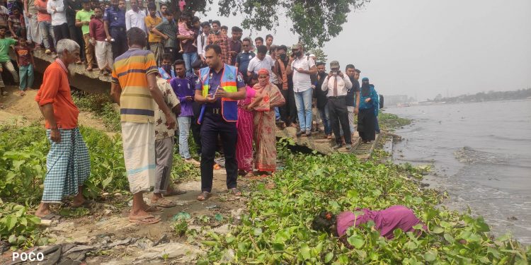 শীতলক্ষ্যা নদী থেকে অজ্ঞাত নারীর লাশ উদ্ধার