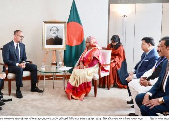 প্রাণোচ্ছ্বল শামীম ওসমান জেনেভায় প্রিন্স আগা খানের সাথে প্রধানমন্ত্রীর সাক্ষাৎ