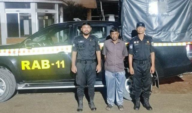 র‌্যাব’র অভিযানে টাঙ্গাইলে ডাকাত দলের নেতা গ্রেপ্তার