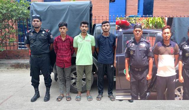 মাসদাইরে কিশোর গ্যাংয়ের তান্ডবের ঘটনায় চশমা সাব্বির সহ গ্রেপ্তার ৪