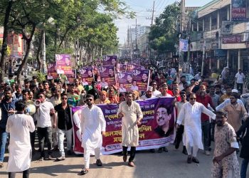হাজার হাজার নেতাকর্মী নিয়ে শামীম ওসমানের জনসভায় তাক লাগালো প্যানেল মেয়র বাবু