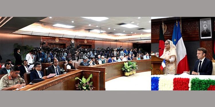 বাংলাদেশ ও ফ্রান্সের মধ্যে বন্ধুত্বপূর্ণ সম্পর্ক নতুন মাত্রায় পৌঁছেছে