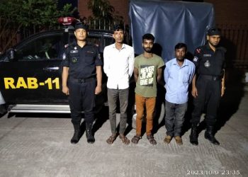 সিদ্ধিরগঞ্জে সংঘবদ্ধ চোর চক্রের ৩ সদস্য আটক