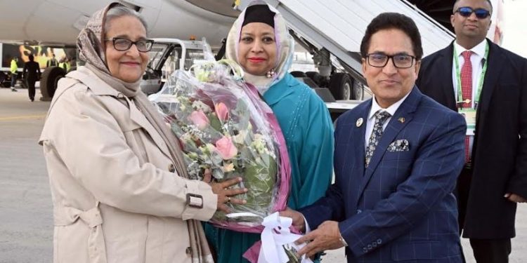 তিন দিনের সরকারি সফরে জার্মানিতে পৌছেছেন প্রধানমন্ত্রী