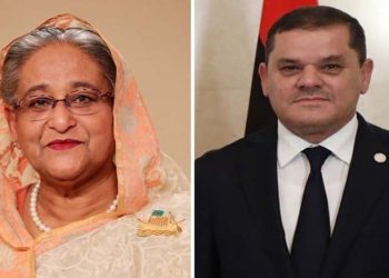 পুনরায় শেখ হাসিনা প্রধানমন্ত্রী নির্বাচিত হওয়ায় লিবিয়ার প্রধানমন্ত্রীর অভিনন্দন