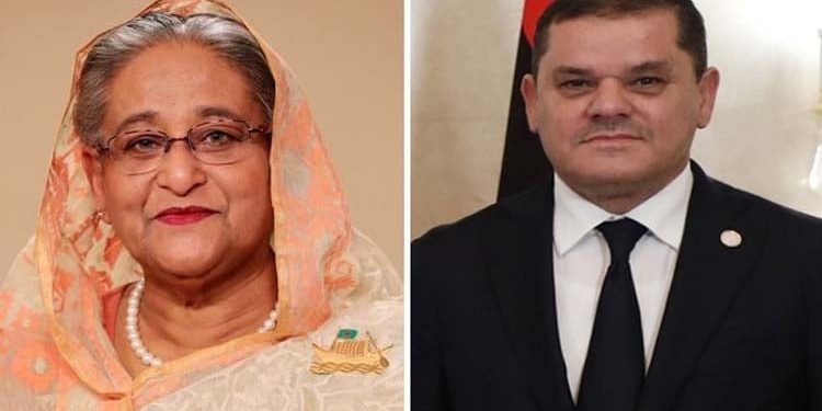 পুনরায় শেখ হাসিনা প্রধানমন্ত্রী নির্বাচিত হওয়ায় লিবিয়ার প্রধানমন্ত্রীর অভিনন্দন