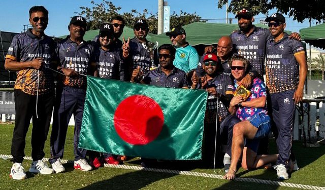 দুবাই’র মাটিতে ক্রিকেট টুর্নামেন্টে অপরাজিত চ্যাম্পিয়ান হলেন না’গঞ্জ ক্লাব