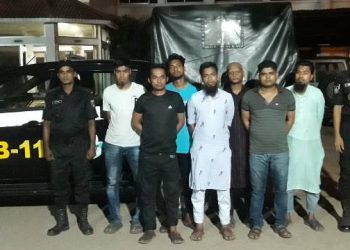 সোনারগায়ে চোরাই মোবাইল ফোন চক্রের ৭ জন গ্রেফতার