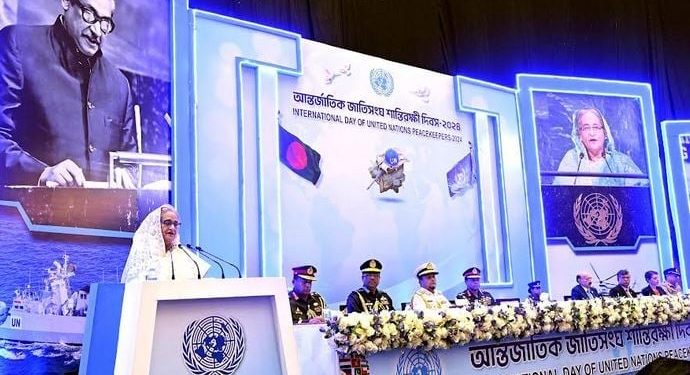 বিশ্ব শান্তি প্রতিষ্ঠায় বাংলাদেশ রোল মডেলে পরিণত হয়েছে-প্রধানমন্ত্রী
