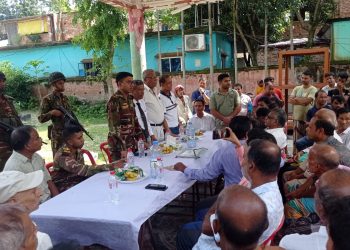 সোনারগাঁয়ে পূজা কমিটির সঙ্গে সেনাবাহিনীর মতবিনিময় সভা