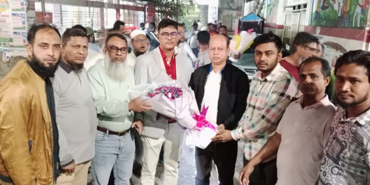 মাসুকুল ইসলাম রাজিবকে স্বেচ্ছাসেবক দলের শুভেচ্ছা