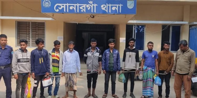 নারায়ণগঞ্জে ডেভিল হান্টসহ নিয়মিত অভিযানে গ্রেপ্তার ৩৫