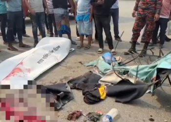 নারায়ণগঞ্জে ট্রাকের ধাক্কায় নিহত ২, চালক ও হেলপার আটক