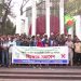 গাজীপুরে সমন্বয়কদের উপর হামলার প্রতিবাদে না’গঞ্জে ছাত্রদের বিক্ষোভ সমাবেশ
