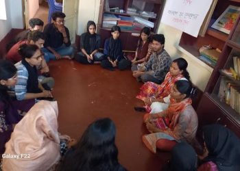 নারী দিবস উপলক্ষে “নারীদের লড়াইয়ের গল্প” শীর্ষক আলোচনা সভা