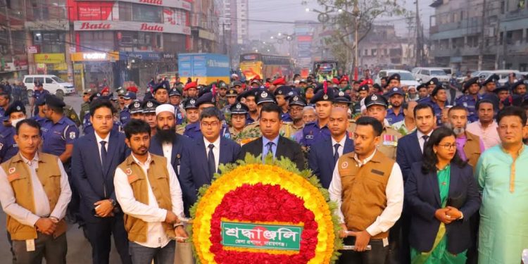নারায়ণগঞ্জে যথাযথ মর্যাদায় মহান স্বাধীনতা দিবস উদযাপন