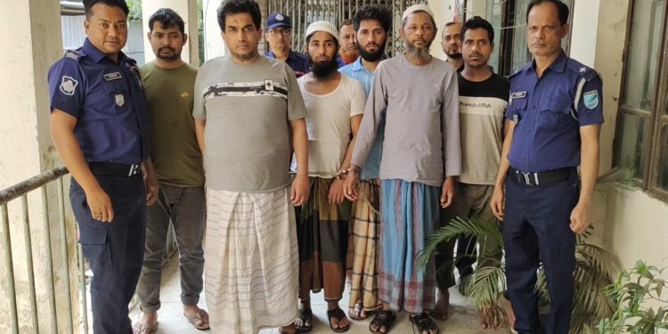 মিয়ানমারের আরসা প্রধান জুনুনী সহ গ্রেপ্তারকৃত সদস্যরা ১০ দিনের রিমান্ডে