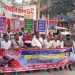 মহান মে দিবস উপলক্ষে নারায়ণগঞ্জে লাল পতাকা মিছিল