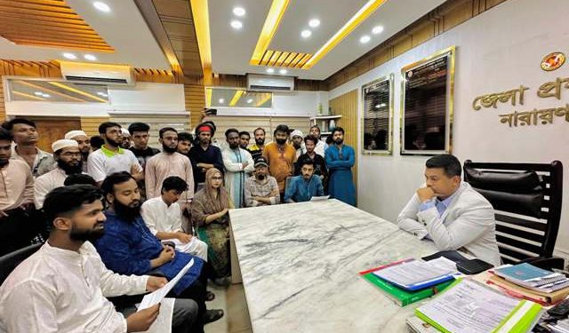 ৯ দফা দাবি বাস্তবায়নে নারায়ণগঞ্জে বৈষম্যবিরোধী ছাত্র আন্দোলন’র কর্মসূচি