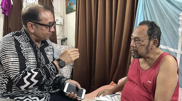 বর্ষিয়ান বিএনপি নেতা অসুস্থ কালুর পাশে কামাল