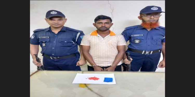 মন্ডলপাড়ায় ১১০ পিছ ইয়াবা সহ অহিদুল গ্রেপ্তার