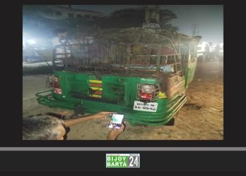 ঢাকা-নারায়ণগঞ্জ লিংক রোডে সিএনজিতে আ/গুন