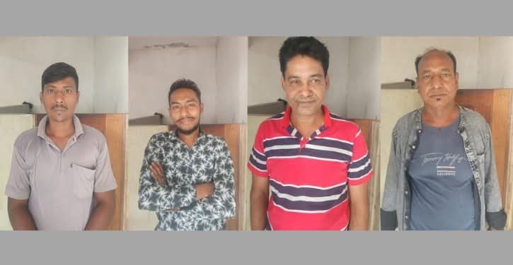 রুপগঞ্জে যুবলীগ ও ছাত্রলীগের চার নেতাকর্মী আটক