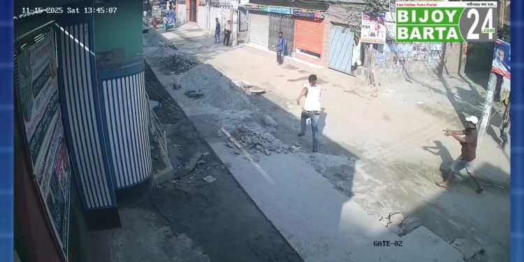 ফতুল্লায় প্রকাশ্যে গুলি ও হামলার ঘটনায় এক যুবক আহত