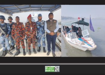 বক্তাবলী ফেরিতে দূর্ঘটনা-ট্রাক ও ব্যাটারিচালিত অটোরিকশা উদ্ধার