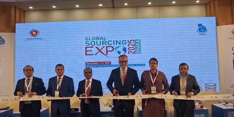 পূর্বাচলে”গ্লোবাল সোর্সিং এক্সপো ২০২৫ ঢাকা ” এর উদ্বোধন